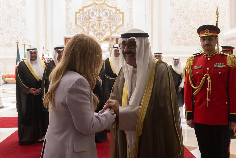 سمو الأمير يستقبل رئيسة وزراء إيطاليا جورجيا ميلوني في زيارتها الرسمية للبلاد