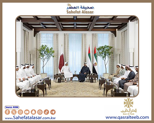 رئيس الإمارات وأمير قطر يبحثان العلاقات الأخوية وآخر التطورات الإقليمية والدولية..