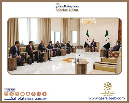 الرئيس السوري يبحث مع وفد اقتصادي كويتي الاستثمارات في البنى التحتية والاتصالات..