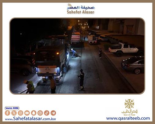 وزير الأشغال: بدء صيانة جذرية للطرق في مدينة سعد العبدالله..