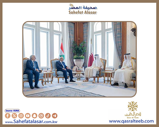 أمير قطر يبحث مع رئيس الوزراء اللبناني عددا من الموضوعات ذات الاهتمام المشترك..