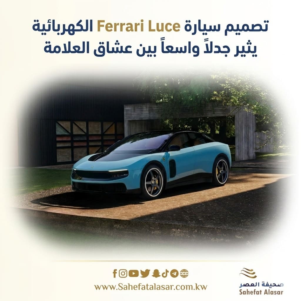 تصميم سيارة Ferrari Luce الكهربائية يثير جدلاً واسعاً بين عشاق العلامة..