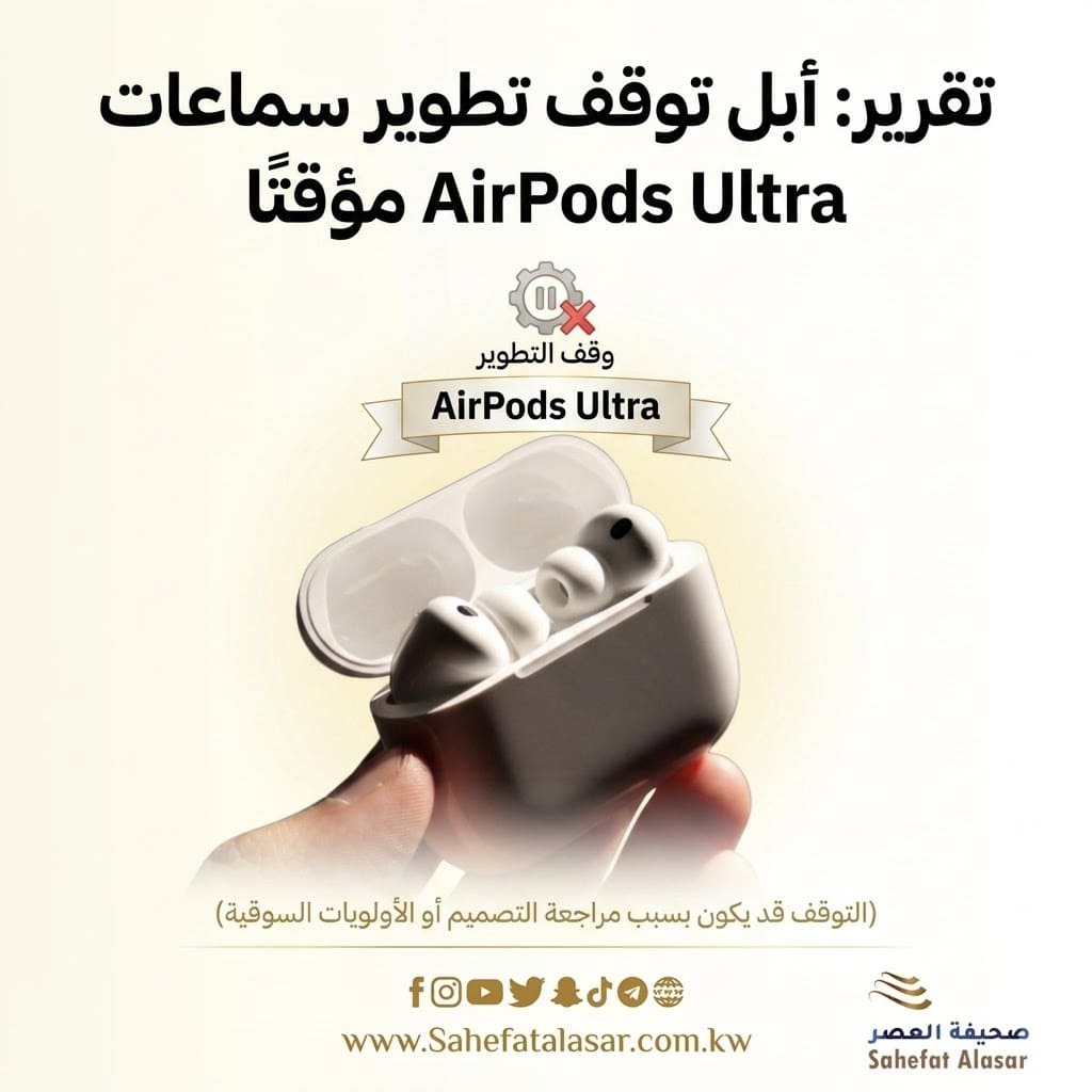 تقرير: أبل توقف تطوير سماعات AirPods Ultra مؤقتًا..