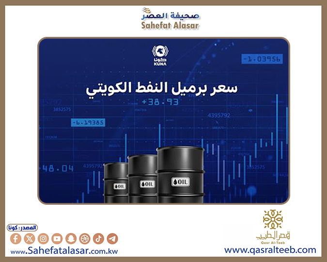 سعر برميل النفط الكويتي ينخفض 1,06 دولار ليبلغ 77,52 دولار..
